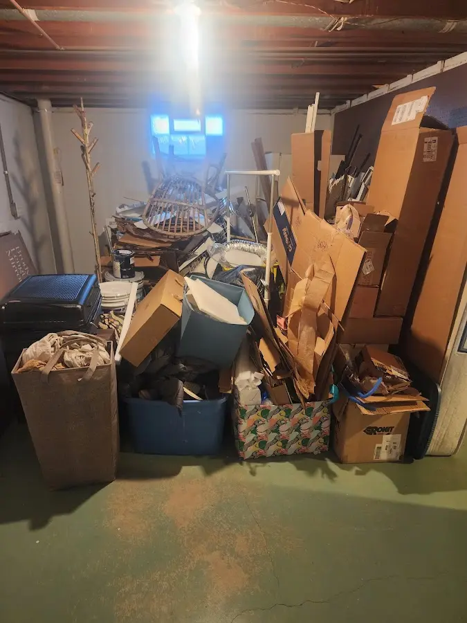 Roll-off dumpster container at job site for Construction Dumpster Rental in Armagh